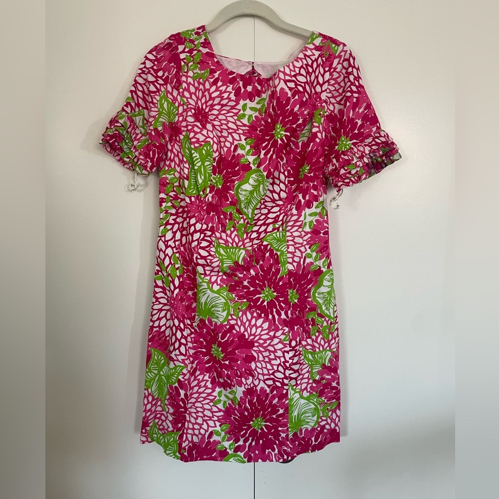 Lilly Pulitzer Jubilee Shift Dress Zinnia Print Size 2
